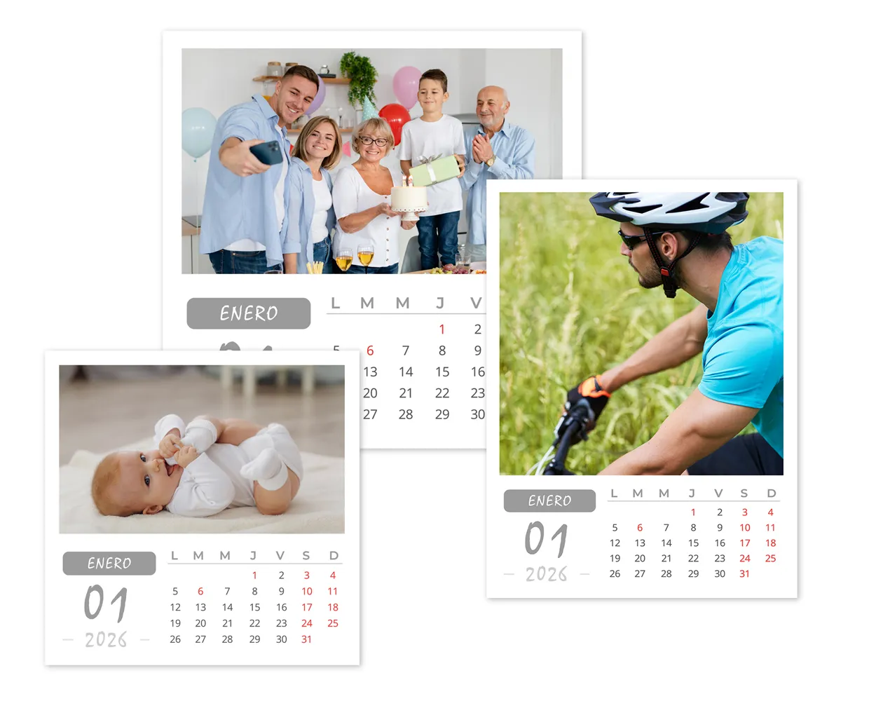 Calendario Buzón Gris