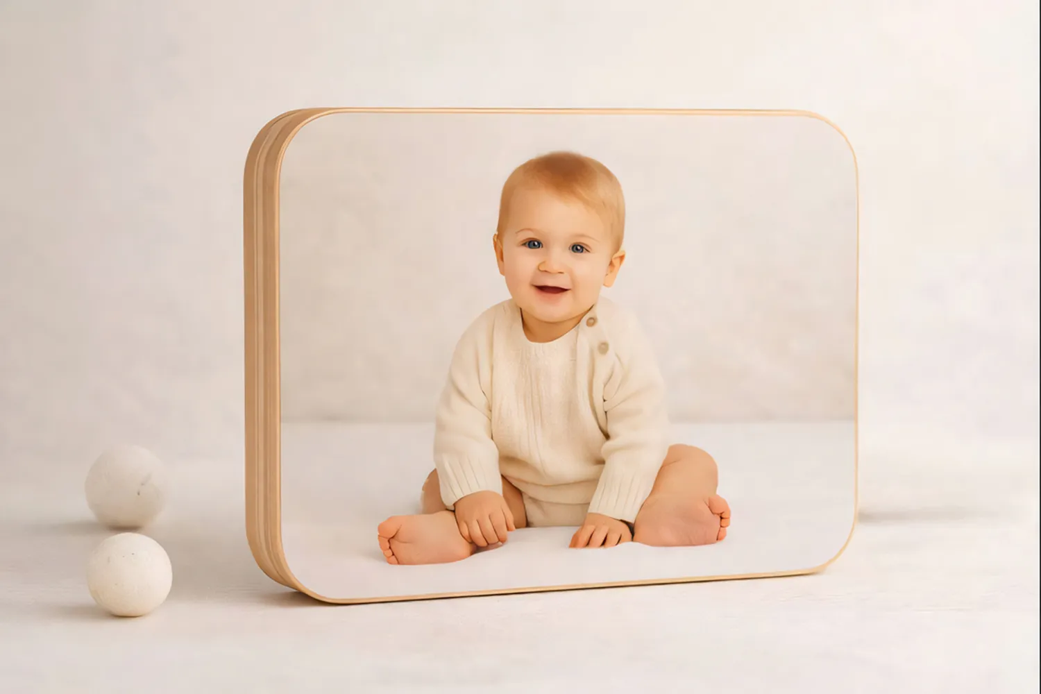 Portafotos Taco de Madera con Formas