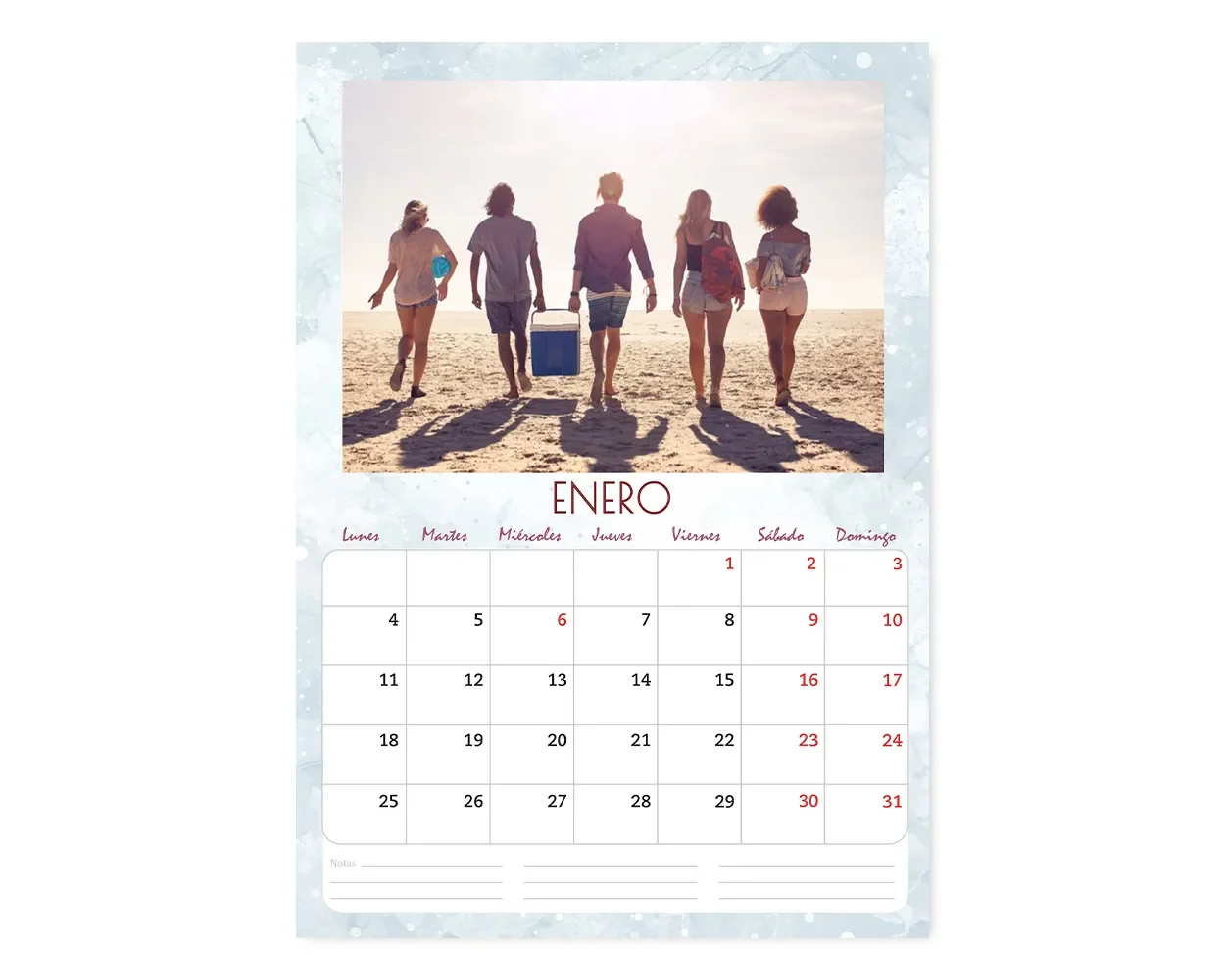 Calendario Mensual Navidad
