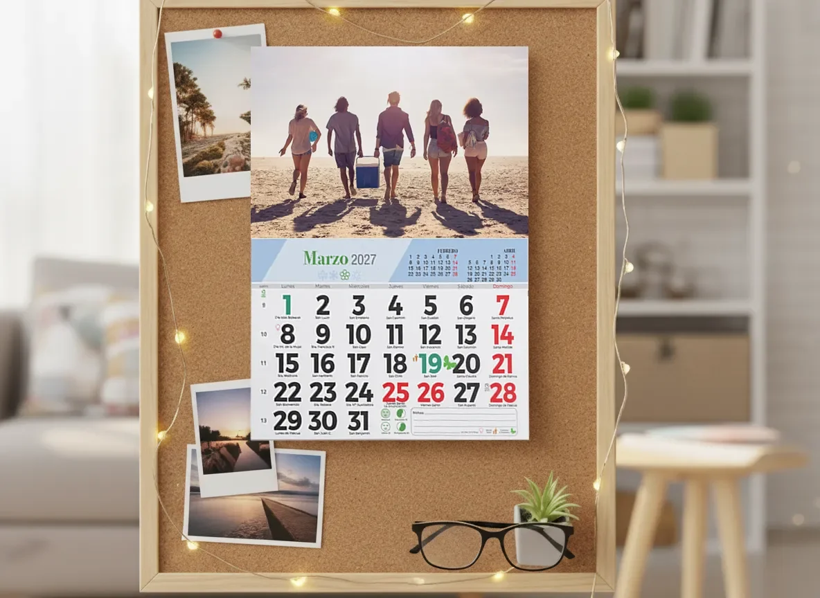 Calendario Anual con Faldilla